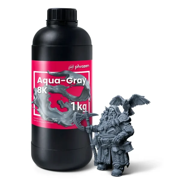Resina Aqua 8K Gris 1Kg